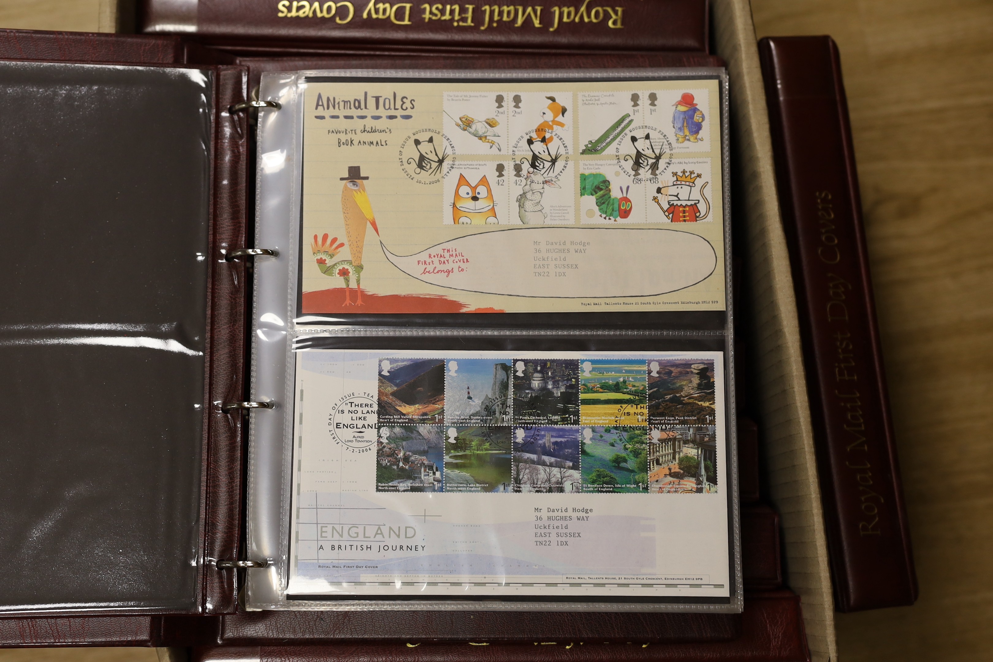 Ten albums of First Day Covers